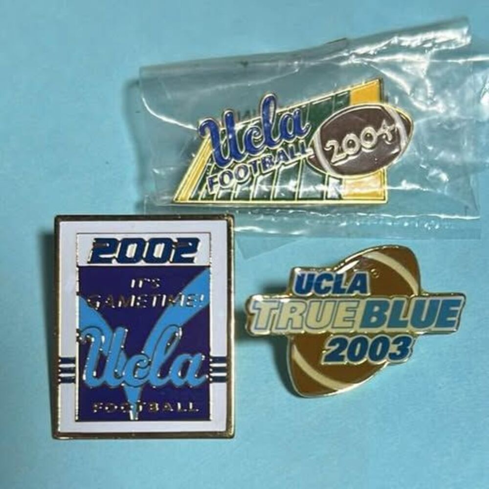 3 UCLA Football pins 2002,2003 & 2004 New old stock